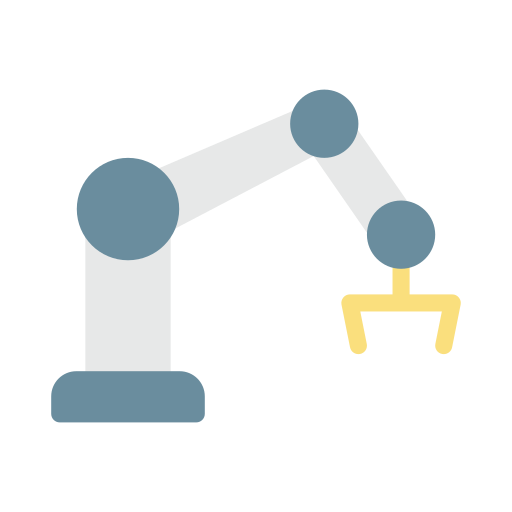 Robot arm Vector Stall Flat icon