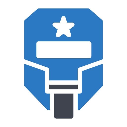 maschera robotica Generic Blue icona