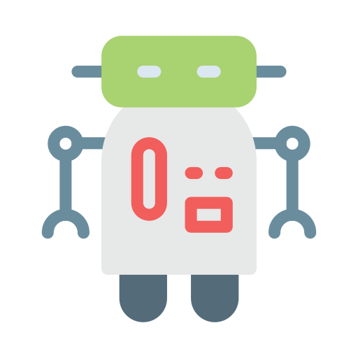 Robots Vector Stall Flat icon