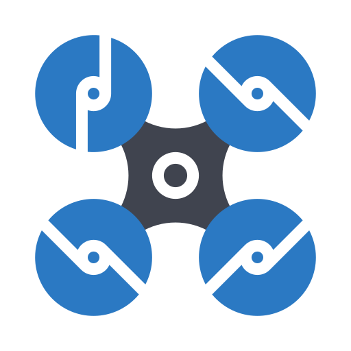 drone intelligent Generic Blue Icône