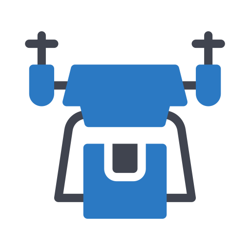 Drone delivery Generic Blue icon