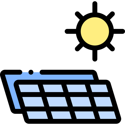 ソーラーパネル Detailed Rounded Lineal color icon