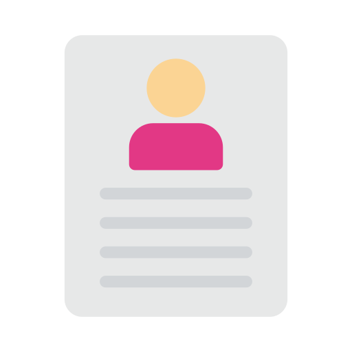Personal profile Vector Stall Flat icon
