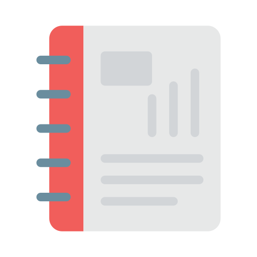 Notebook Vector Stall Flat icon