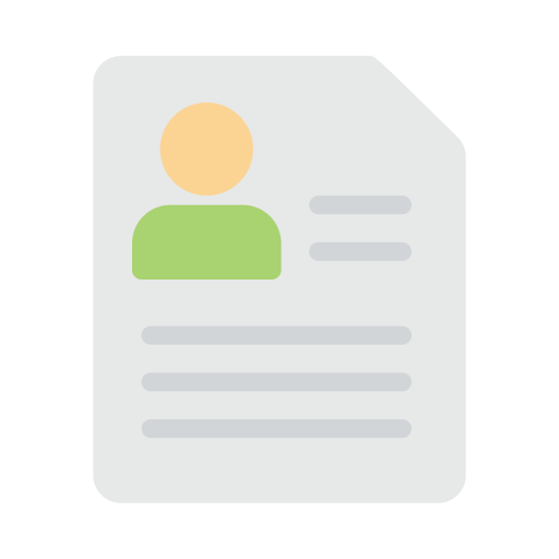 Resume Vector Stall Flat icon