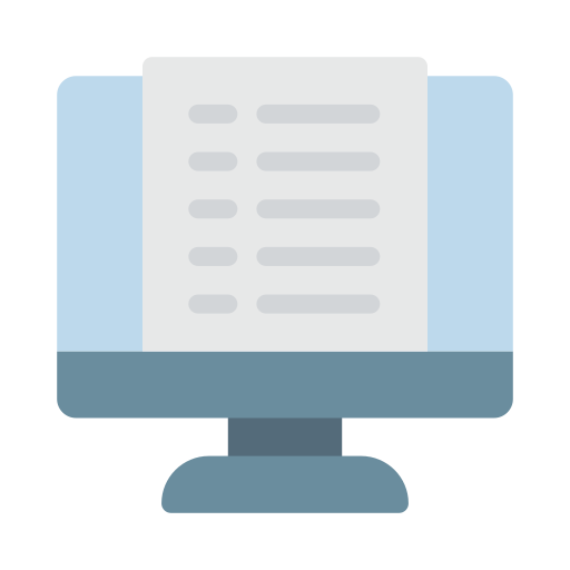 Monitor screen Vector Stall Flat icon
