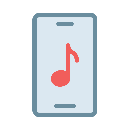 aplicación de música Vector Stall Flat icono