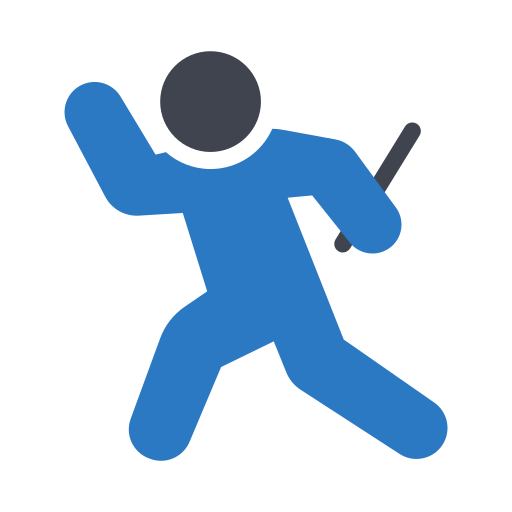 Running man Generic Blue icon
