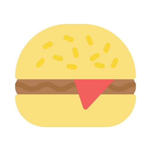 hamburger Vector Stall Flat icon