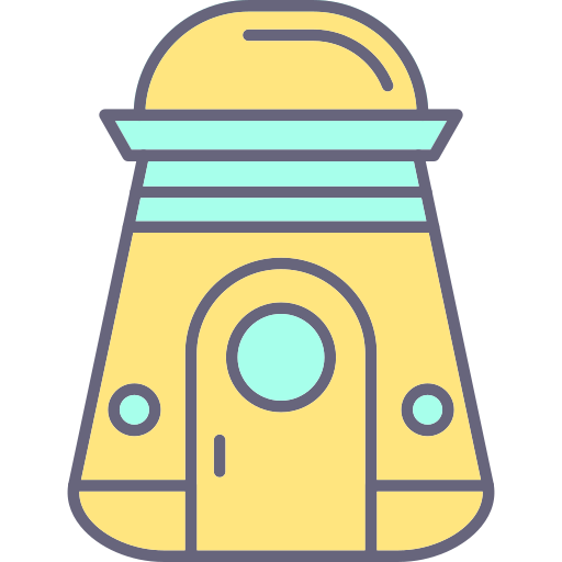 capsula spaziale Generic Outline Color icona