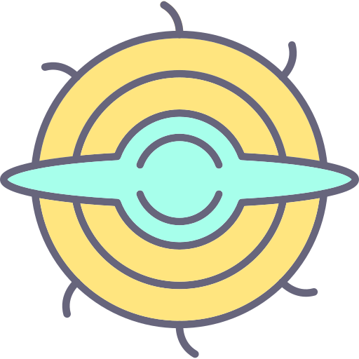 블랙홀 Generic Outline Color icon