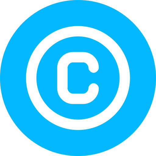 auteursrechten Generic Flat icoon