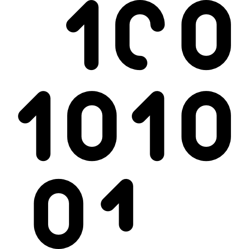 código binário  Ícone