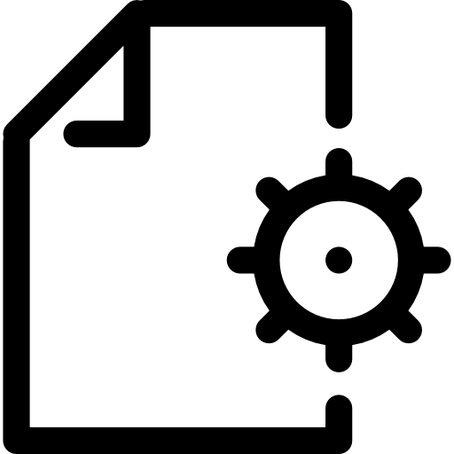 configuración del documento  icono