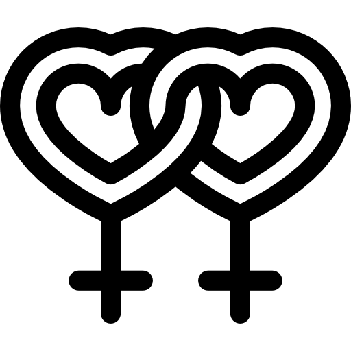símbolo lésbico  Ícone
