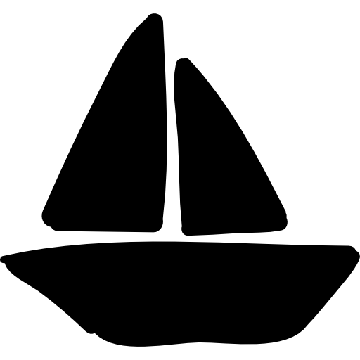 Парусная лодка  иконка