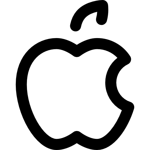 apple 로고 Basic Rounded Lineal icon