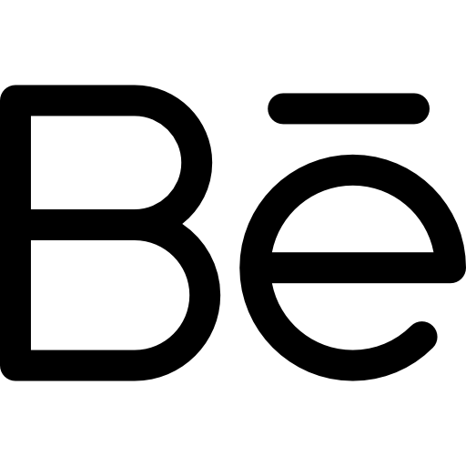 behance Basic Rounded Lineal ikona
