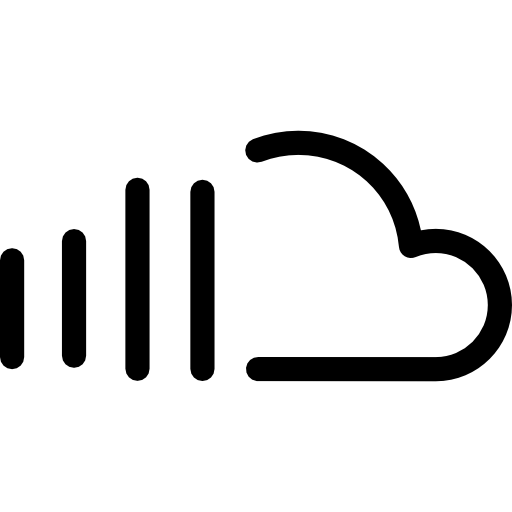 logotipo de soundcloud Basic Rounded Lineal icono