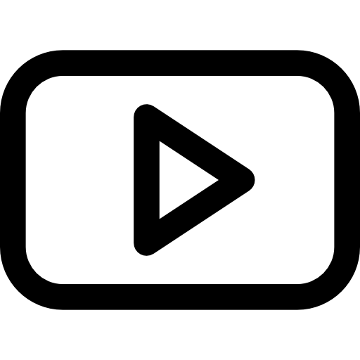youtube-logo Basic Rounded Lineal icoon