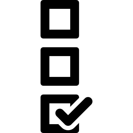 aktiviertes kontrollkästchen  icon
