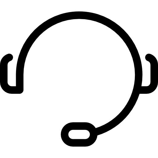 Headphones with Mic Special Lineal icon