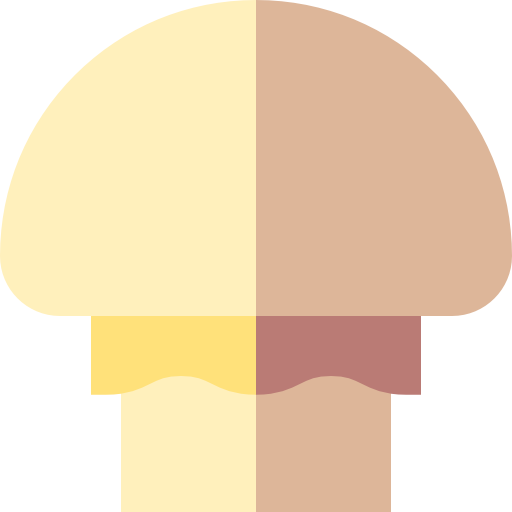 champignon Basic Straight Flat Icône