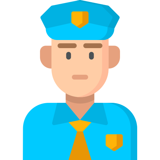 policjant Special Flat ikona