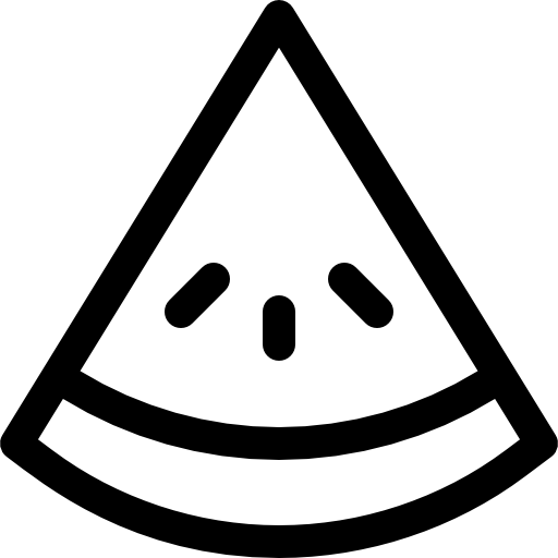 수박 Basic Rounded Lineal icon
