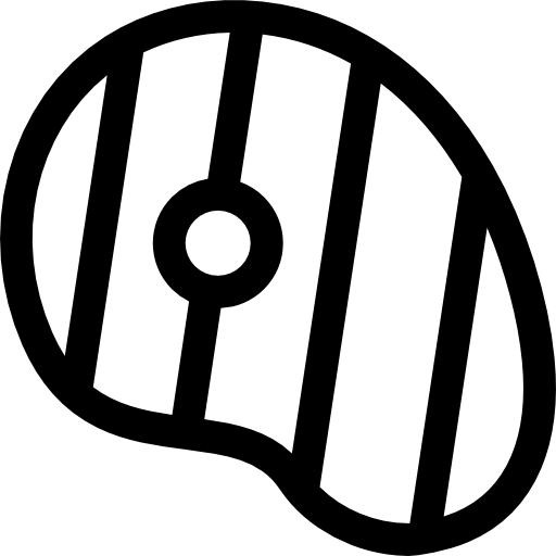 스테이크 Basic Rounded Lineal icon