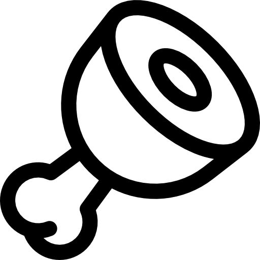고기 Basic Rounded Lineal icon