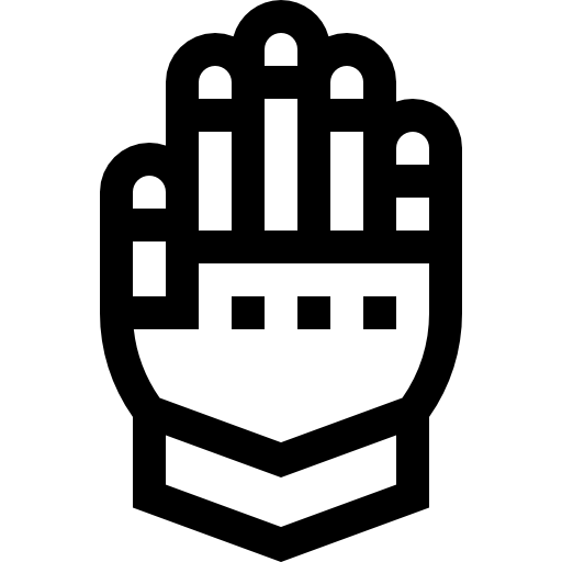 guantelete Basic Straight Lineal icono
