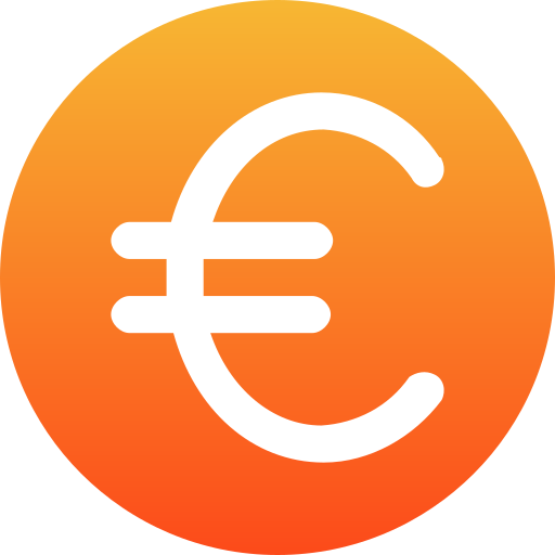 euro Generic Flat Gradient icoon