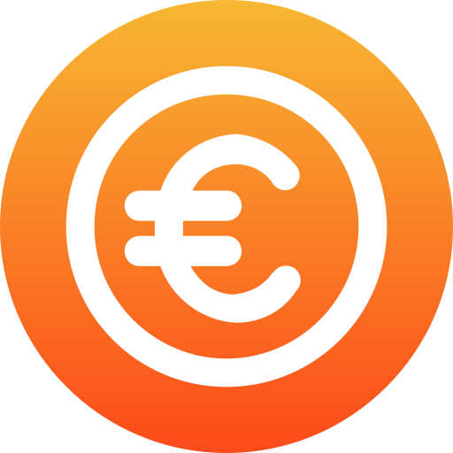 euro Generic Flat Gradient icono