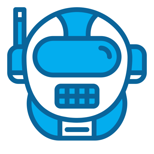 Astronaut Helmet Generic Blue icon
