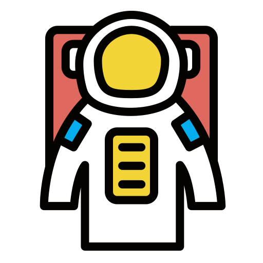 Astronaut Generic Outline Color icon