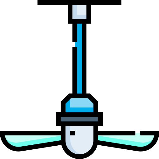 천장 선풍기 Detailed Straight Lineal color icon