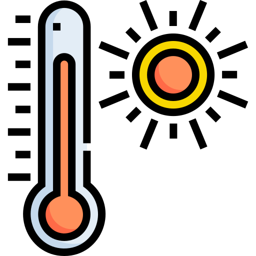 heiß Detailed Straight Lineal color icon