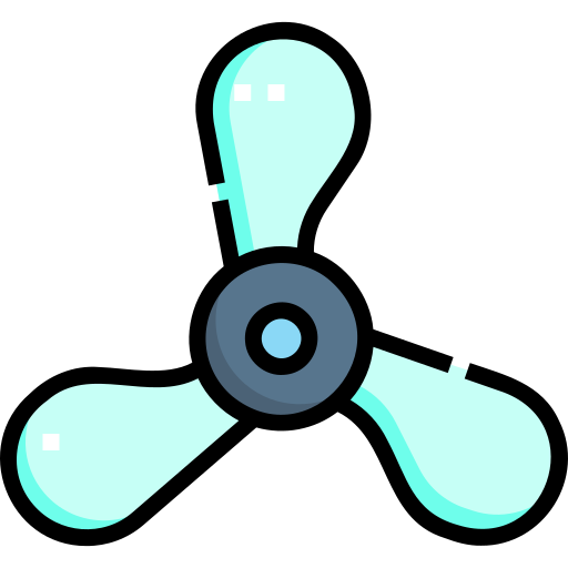 Fan Detailed Straight Lineal color icon