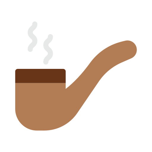 Smoking pipe Vector Stall Flat icon