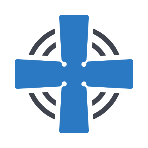 켈트 십자가 Generic Blue icon
