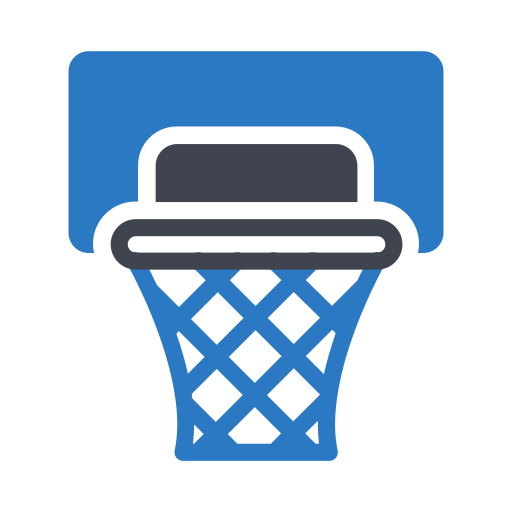 cesta de basquete Generic Blue Ícone