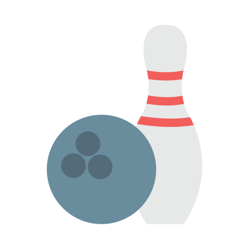 bowling Vector Stall Flat icon