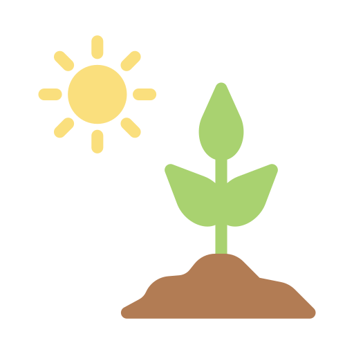 Photosynthesis Vector Stall Flat icon