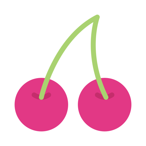 Cherries Vector Stall Flat icon
