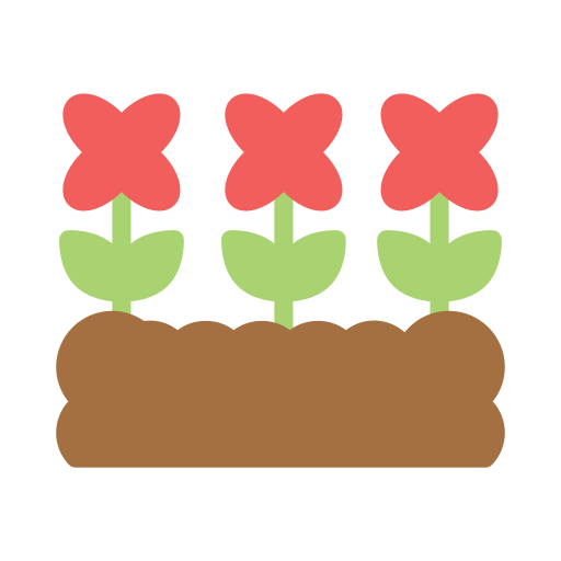 flores Vector Stall Flat icono