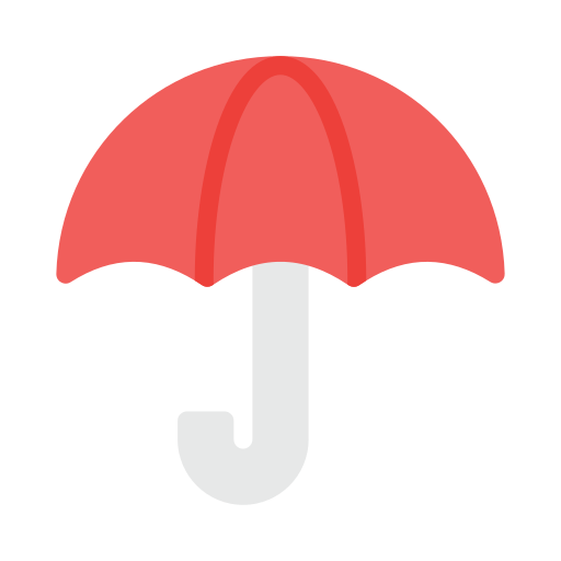 Umbrella Vector Stall Flat icon