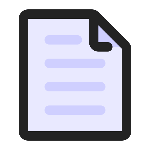 document Generic Outline Color Icône