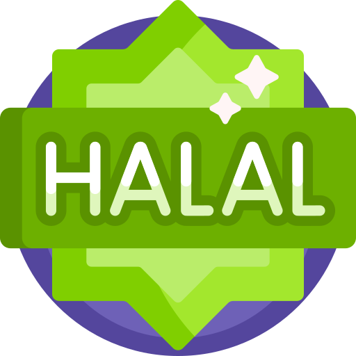 halal Detailed Flat Circular Flat icoon
