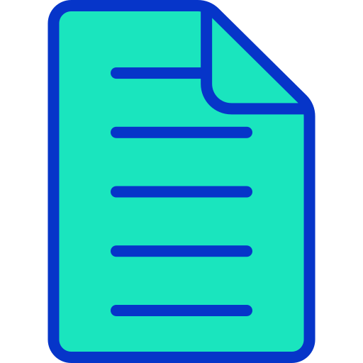 document Generic Outline Color icoon